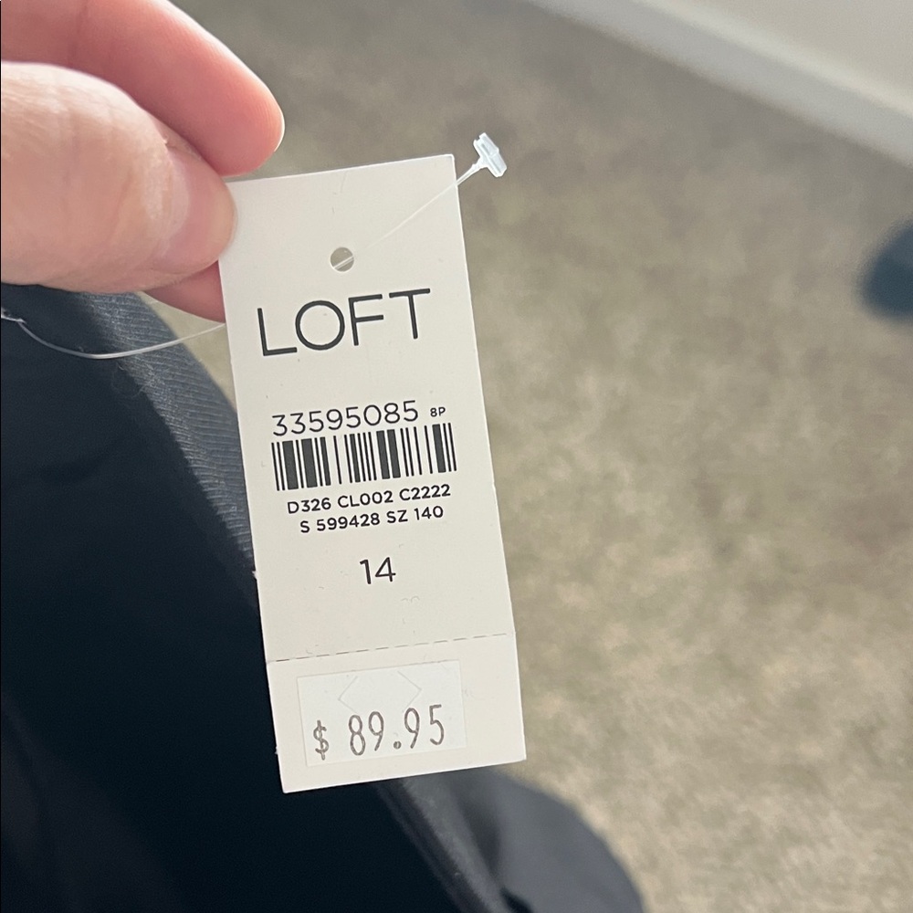 The Sutton Skinny Black Pants - Loft - NWT - size 14 Curvy - Picture 6 of 6
